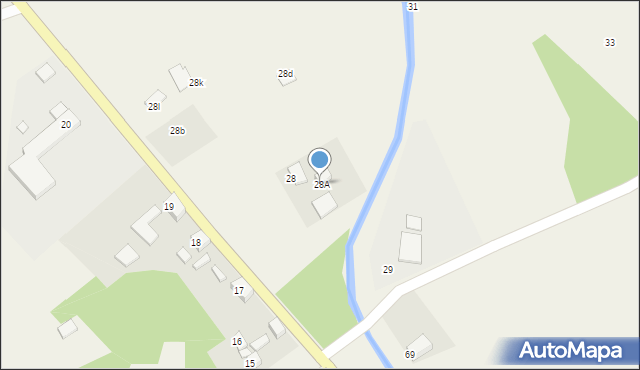 Czarnowice, Czarnowice, 28A, mapa Czarnowice