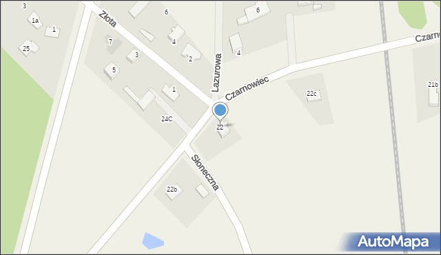 Czarnowiec, Czarnowiec, 22, mapa Czarnowiec