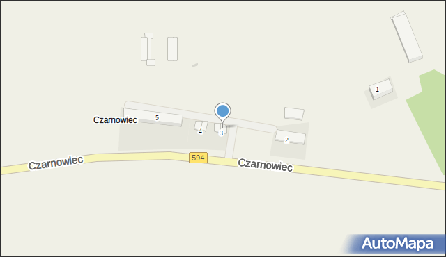 Czarnowiec, Czarnowiec, 3/1, mapa Czarnowiec