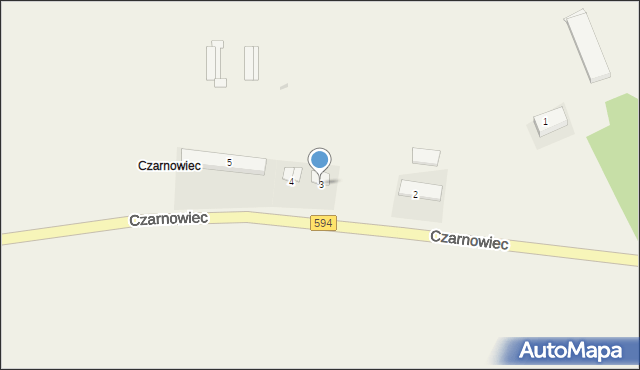 Czarnowiec, Czarnowiec, 3, mapa Czarnowiec