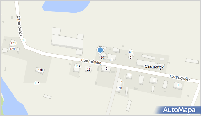 Czarnówko, Czarnówko, 10/1, mapa Czarnówko