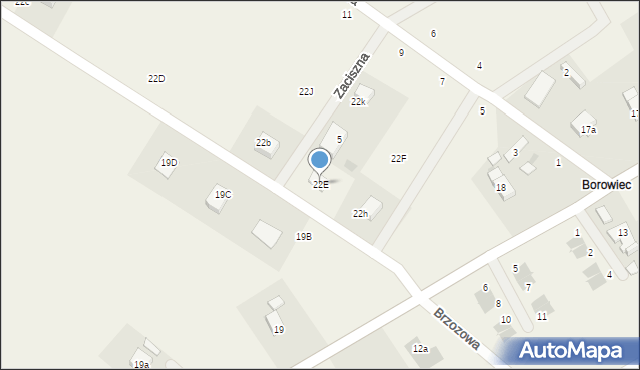 Czarnówko, Czarnówko, 22E, mapa Czarnówko