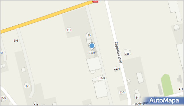 Czarnowo, Czarnowo, 110b, mapa Czarnowo
