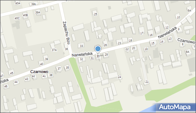 Czarnowo, Czarnowo, 30, mapa Czarnowo