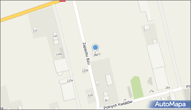 Czarnowo, Czarnowo, 34b, mapa Czarnowo