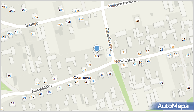 Czarnowo, Czarnowo, 37A, mapa Czarnowo