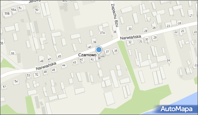 Czarnowo, Czarnowo, 38, mapa Czarnowo