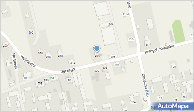 Czarnowo, Czarnowo, 40A, mapa Czarnowo