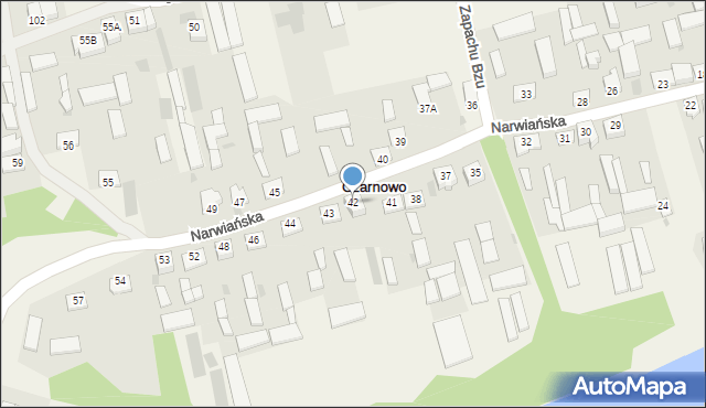 Czarnowo, Czarnowo, 42, mapa Czarnowo