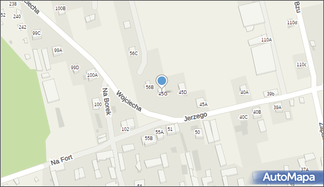 Czarnowo, Czarnowo, 45G, mapa Czarnowo