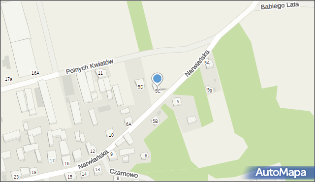 Czarnowo, Czarnowo, 5C, mapa Czarnowo