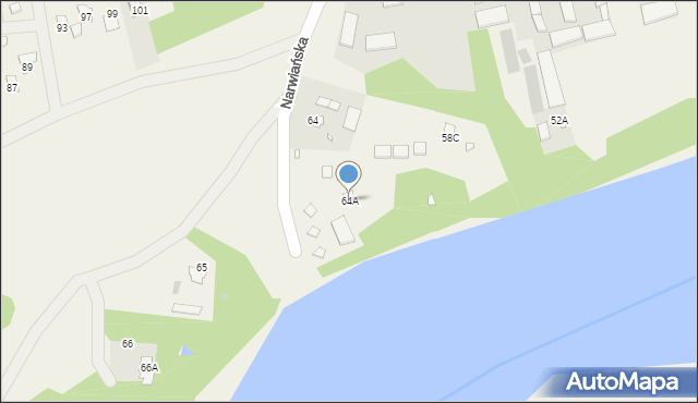 Czarnowo, Czarnowo, 64A, mapa Czarnowo