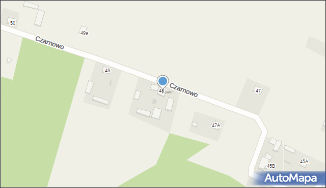 Czarnowo, Czarnowo, 48a, mapa Czarnowo