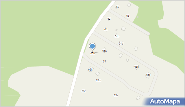Czarnowo, Czarnowo, 65h, mapa Czarnowo