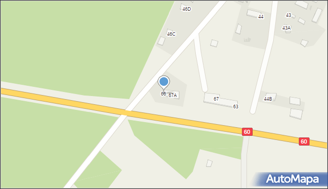 Czarnowo, Czarnowo, 66, mapa Czarnowo