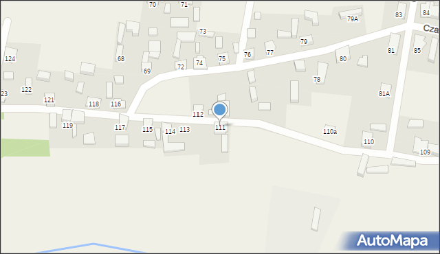 Czarnowo, Czarnowo, 111, mapa Czarnowo