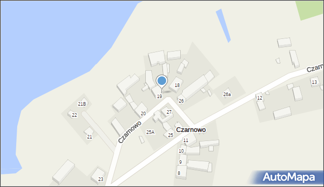 Czarnowo, Czarnowo, 19A, mapa Czarnowo