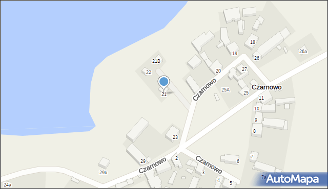 Czarnowo, Czarnowo, 21, mapa Czarnowo