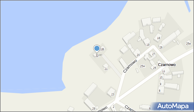 Czarnowo, Czarnowo, 22, mapa Czarnowo