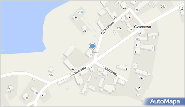 Czarnowo, Czarnowo, 23A, mapa Czarnowo