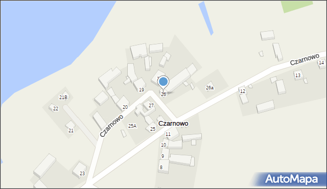 Czarnowo, Czarnowo, 26, mapa Czarnowo