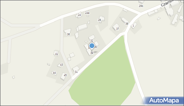 Czarnowo, Czarnowo, 34, mapa Czarnowo