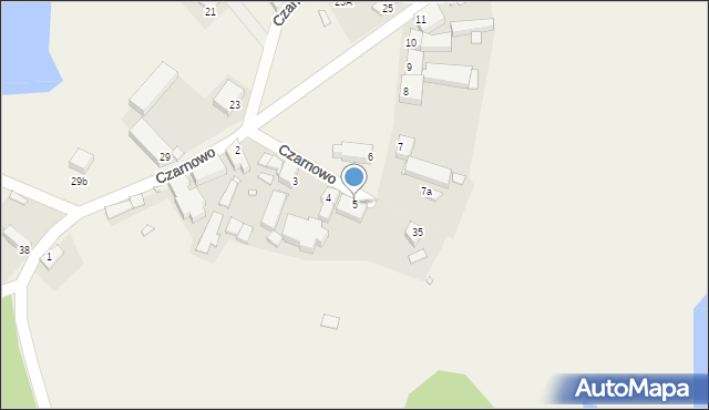 Czarnowo, Czarnowo, 5, mapa Czarnowo