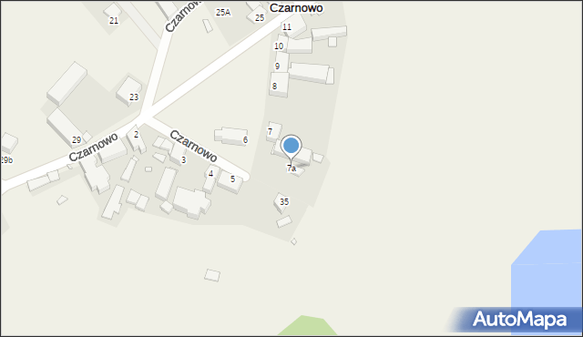 Czarnowo, Czarnowo, 7a, mapa Czarnowo