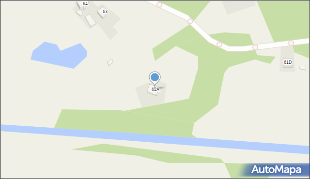 Czarnowo, Czarnowo, 62A, mapa Czarnowo