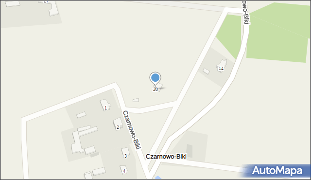 Czarnowo-Biki, Czarnowo-Biki, 20, mapa Czarnowo-Biki