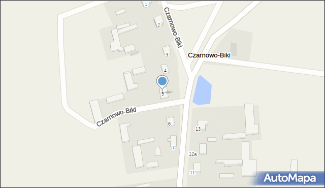 Czarnowo-Biki, Czarnowo-Biki, 5, mapa Czarnowo-Biki