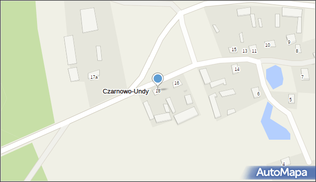 Czarnowo-Undy, Czarnowo-Undy, 18, mapa Czarnowo-Undy