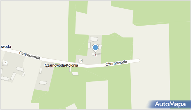 Czarnowoda, Czarnowoda, 1, mapa Czarnowoda