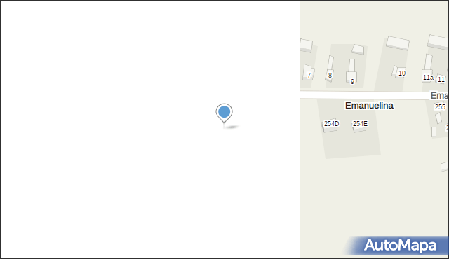 Czarnożyły, Czarnożyły, 254B, mapa Czarnożyły