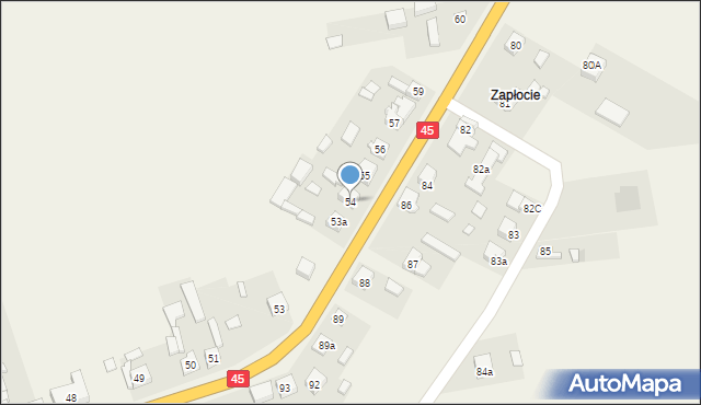 Czarnożyły, Czarnożyły, 54, mapa Czarnożyły