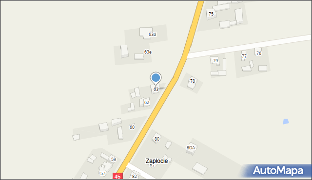 Czarnożyły, Czarnożyły, 63, mapa Czarnożyły