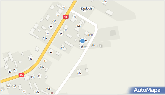 Czarnożyły, Czarnożyły, 83a, mapa Czarnożyły