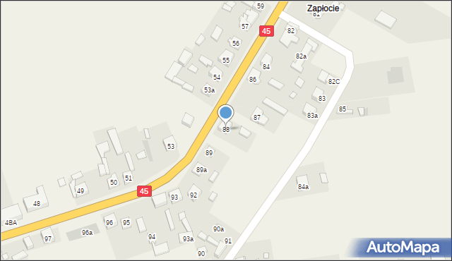 Czarnożyły, Czarnożyły, 88, mapa Czarnożyły