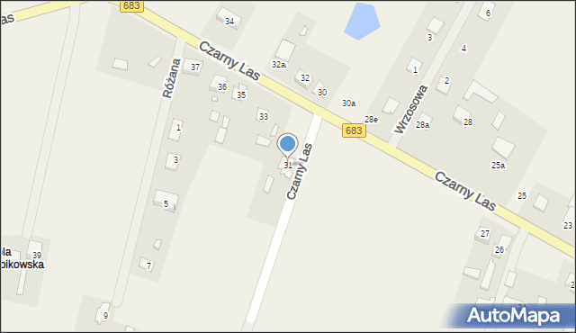 Czarny Las, Czarny Las, 31, mapa Czarny Las