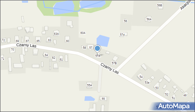 Czarny Las, Czarny Las, 57A, mapa Czarny Las
