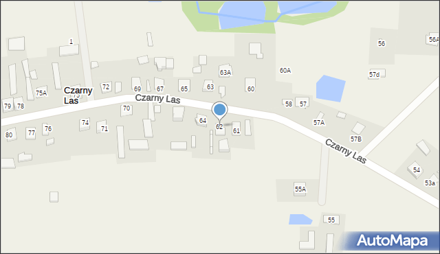 Czarny Las, Czarny Las, 62, mapa Czarny Las