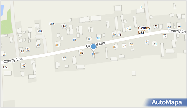 Czarny Las, Czarny Las, 83, mapa Czarny Las