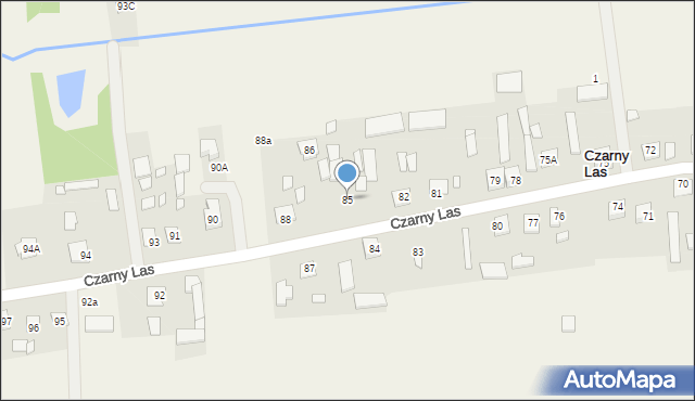 Czarny Las, Czarny Las, 85, mapa Czarny Las