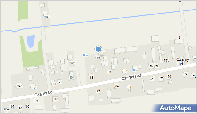 Czarny Las, Czarny Las, 86a, mapa Czarny Las