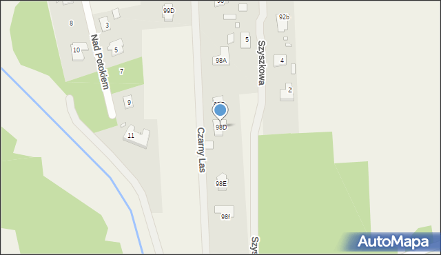 Czarny Las, Czarny Las, 98D, mapa Czarny Las