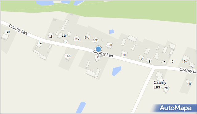 Czarny Las, Czarny Las, 11, mapa Czarny Las