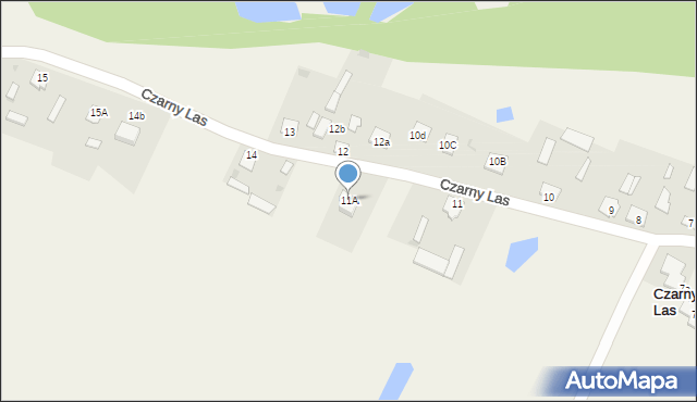 Czarny Las, Czarny Las, 11A, mapa Czarny Las