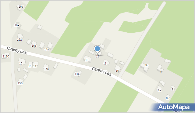 Czarny Las, Czarny Las, 12, mapa Czarny Las