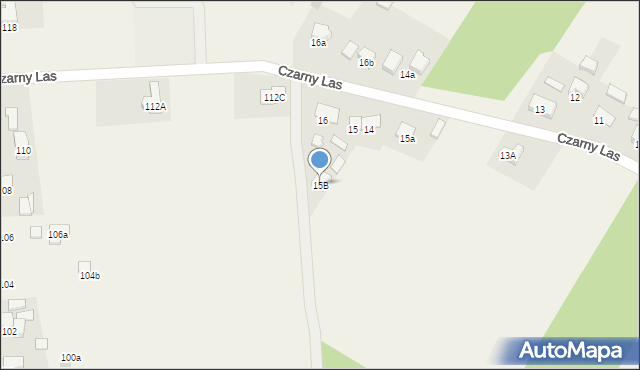 Czarny Las, Czarny Las, 15B, mapa Czarny Las