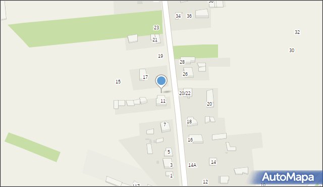 Czarny Las, Częstochowska, 13, mapa Czarny Las